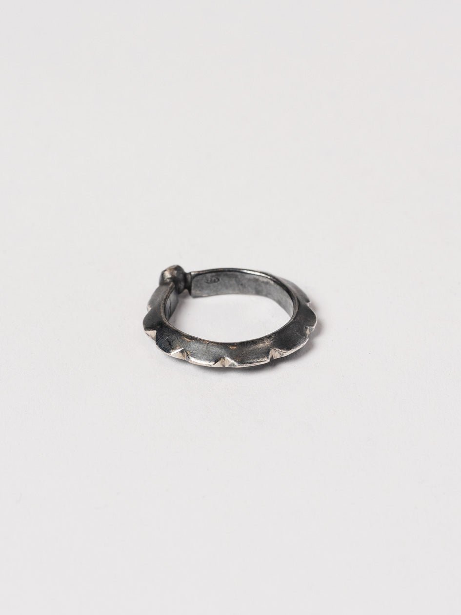 Silver Ring with Black Diamonds - by CEDAR