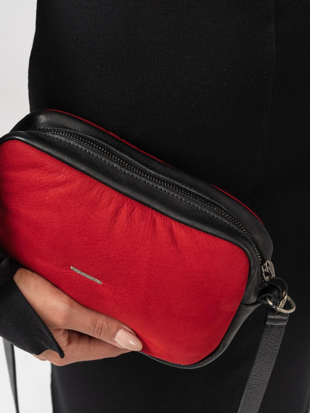 Silver Staples Padded Crossbody Bag - by DANIELE BASTA