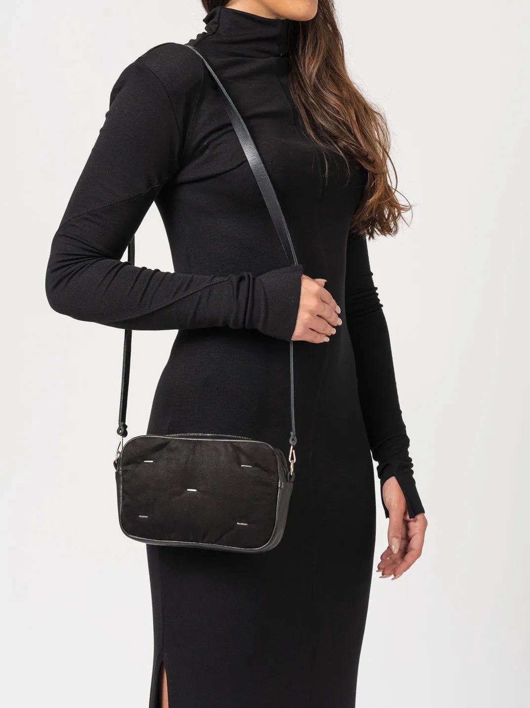 Silver Staples Padded Crossbody Bag - by DANIELE BASTA