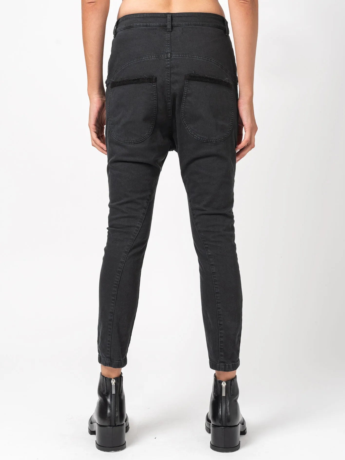 Skinny Old Black Pants - by NOSTRA SANTISSIMA