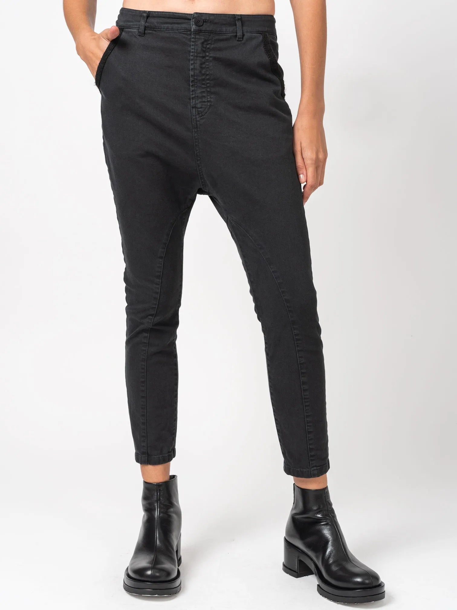 Skinny Old Black Pants - by NOSTRA SANTISSIMA