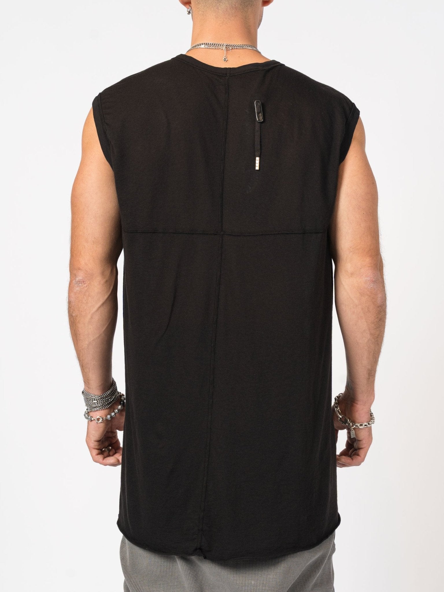 Sleeveless Top with Raw Edges - by BORIS BIDJAN SABERI