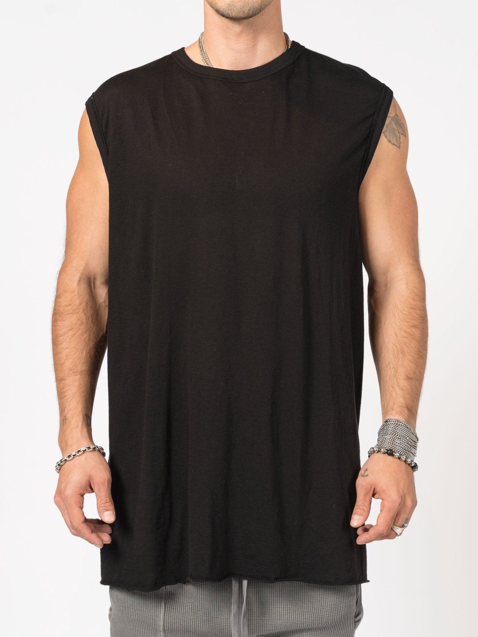 Sleeveless Top with Raw Edges - by BORIS BIDJAN SABERI