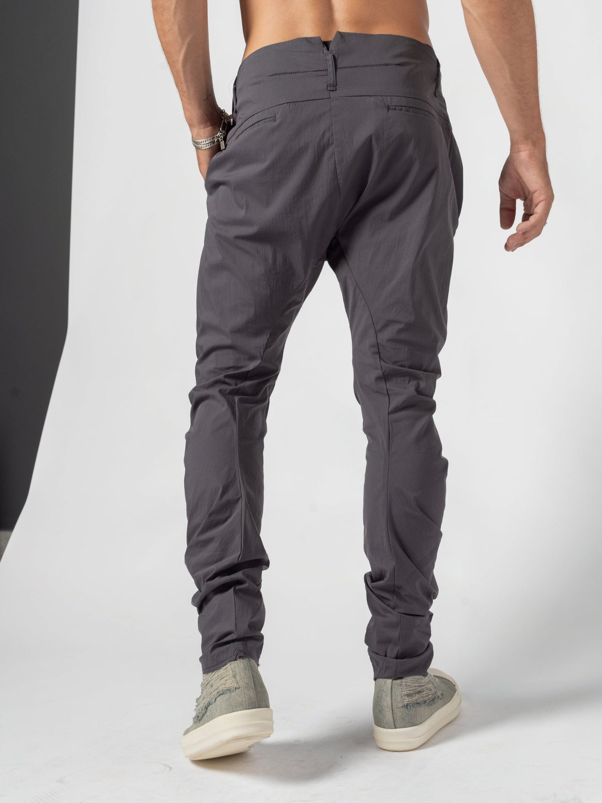 Stacked Hem Slim Pants - by AITO