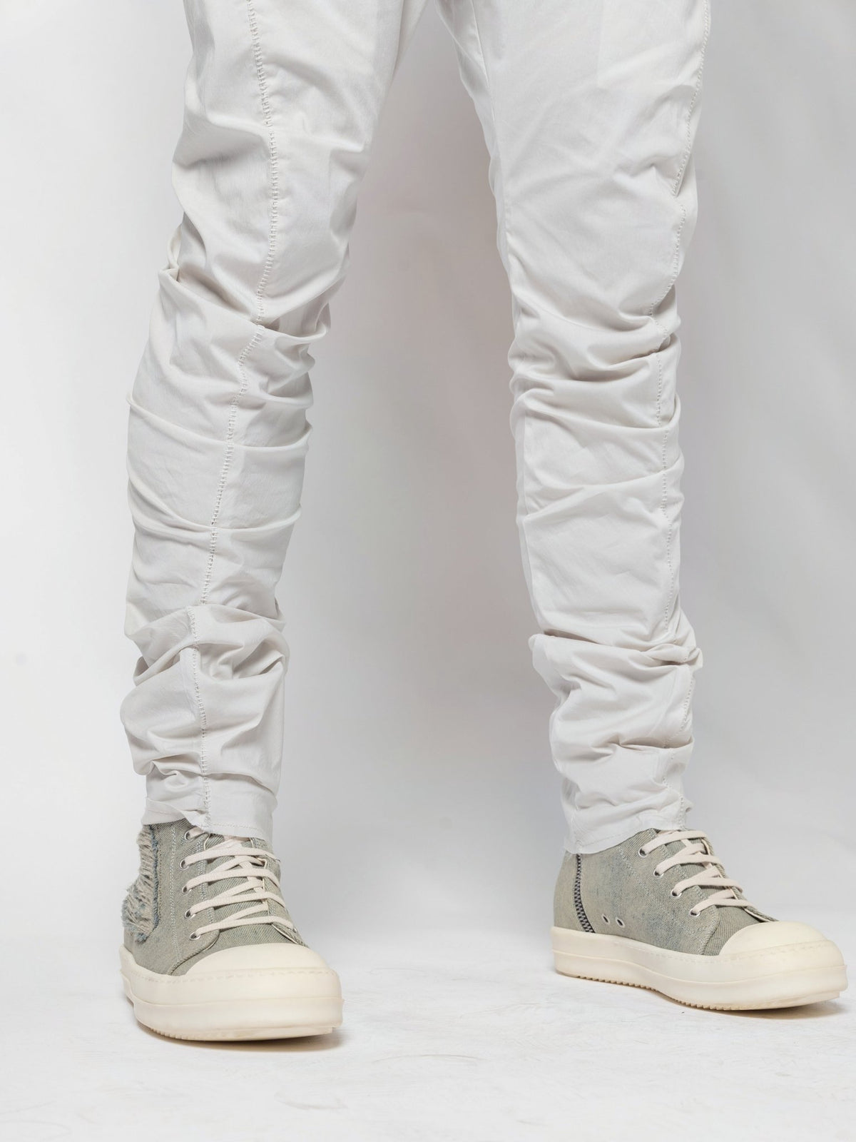 Stacked Hem Slim Pants - by AITO