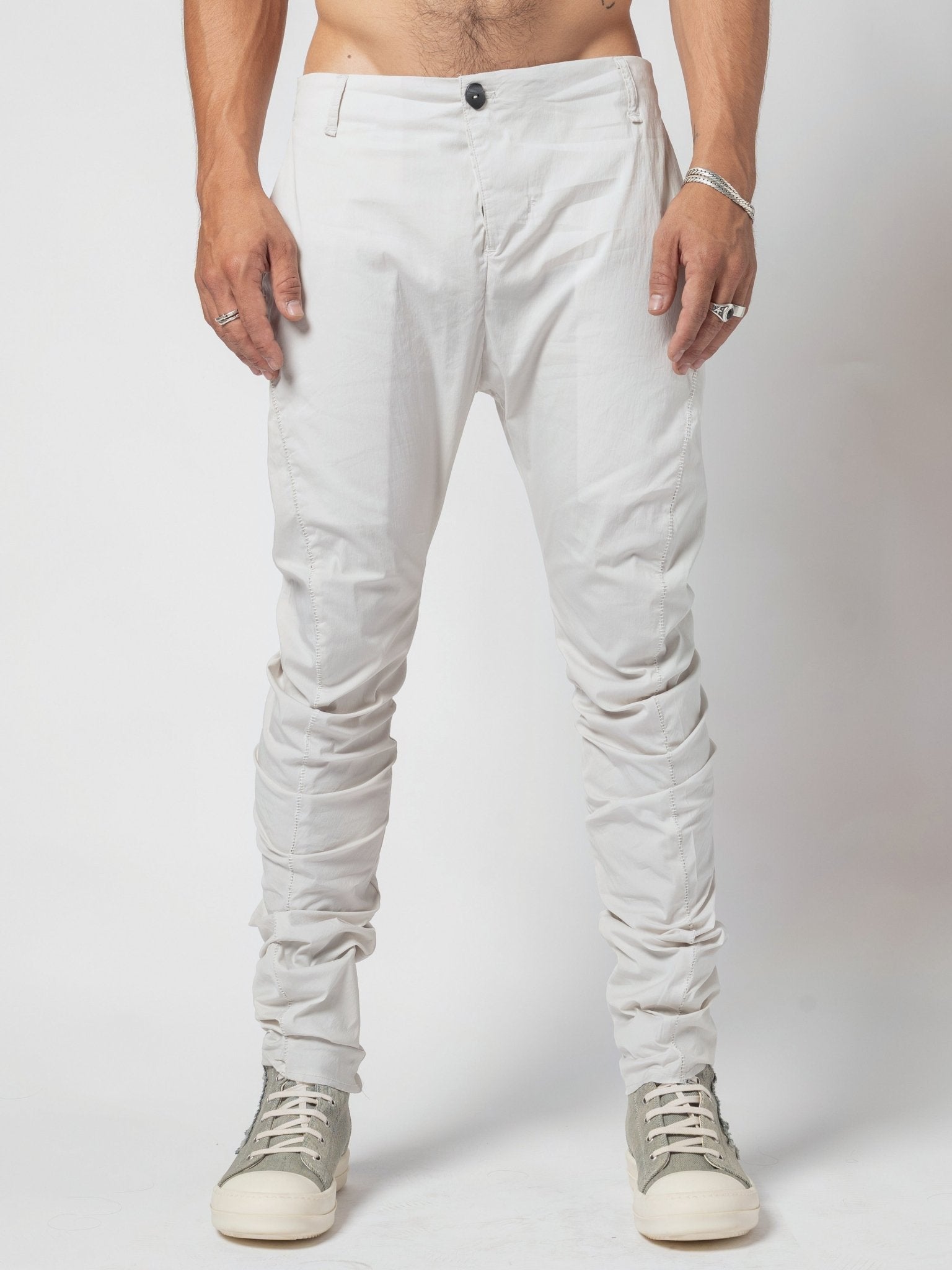 Stacked Hem Slim Pants - by AITO