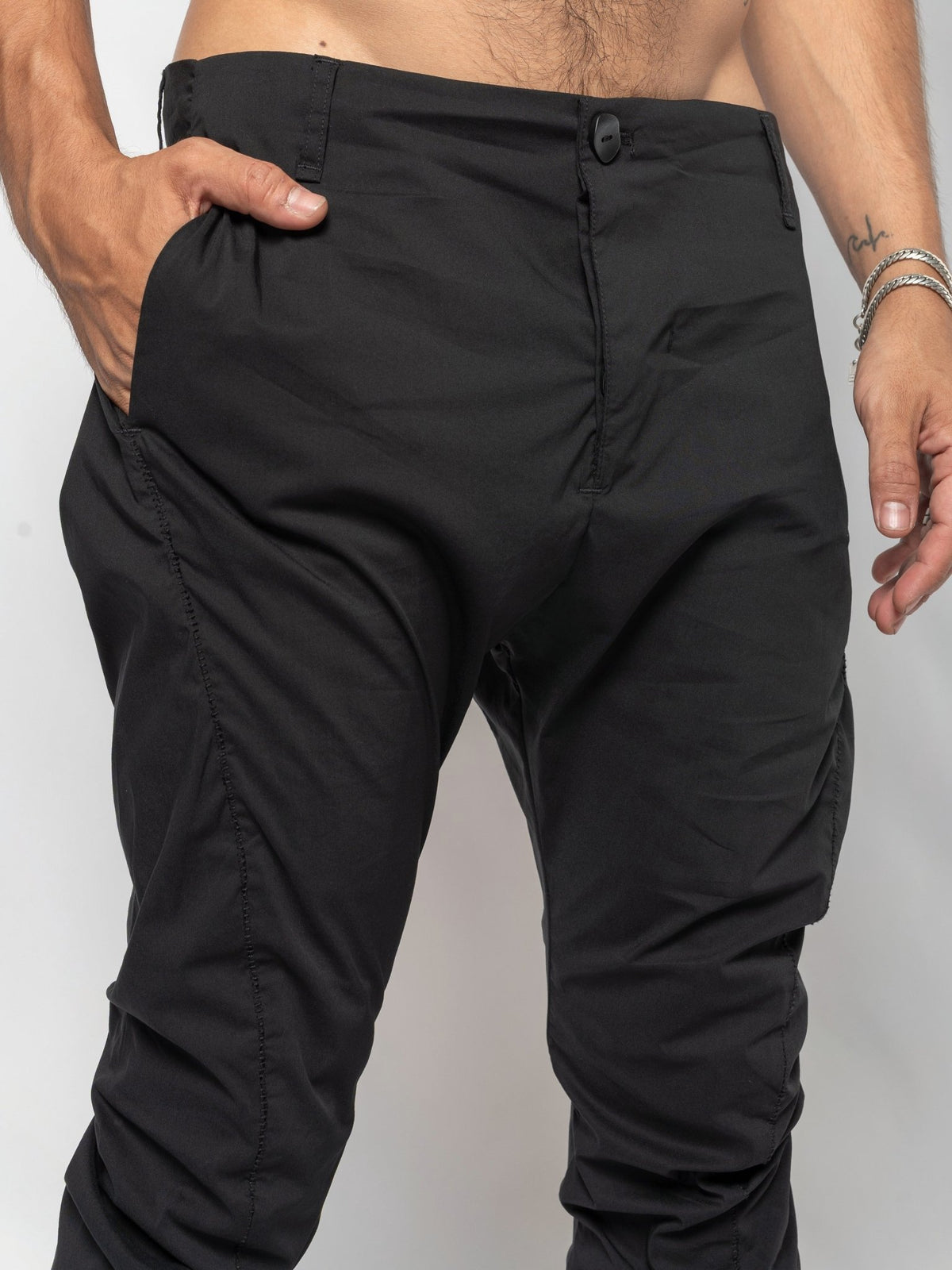 Stacked Hem Slim Pants - by AITO