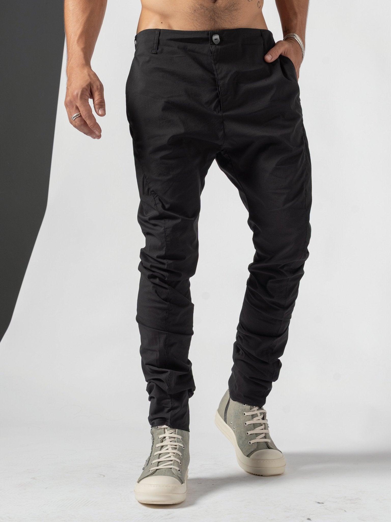 Stacked Hem Slim Pants - by AITO