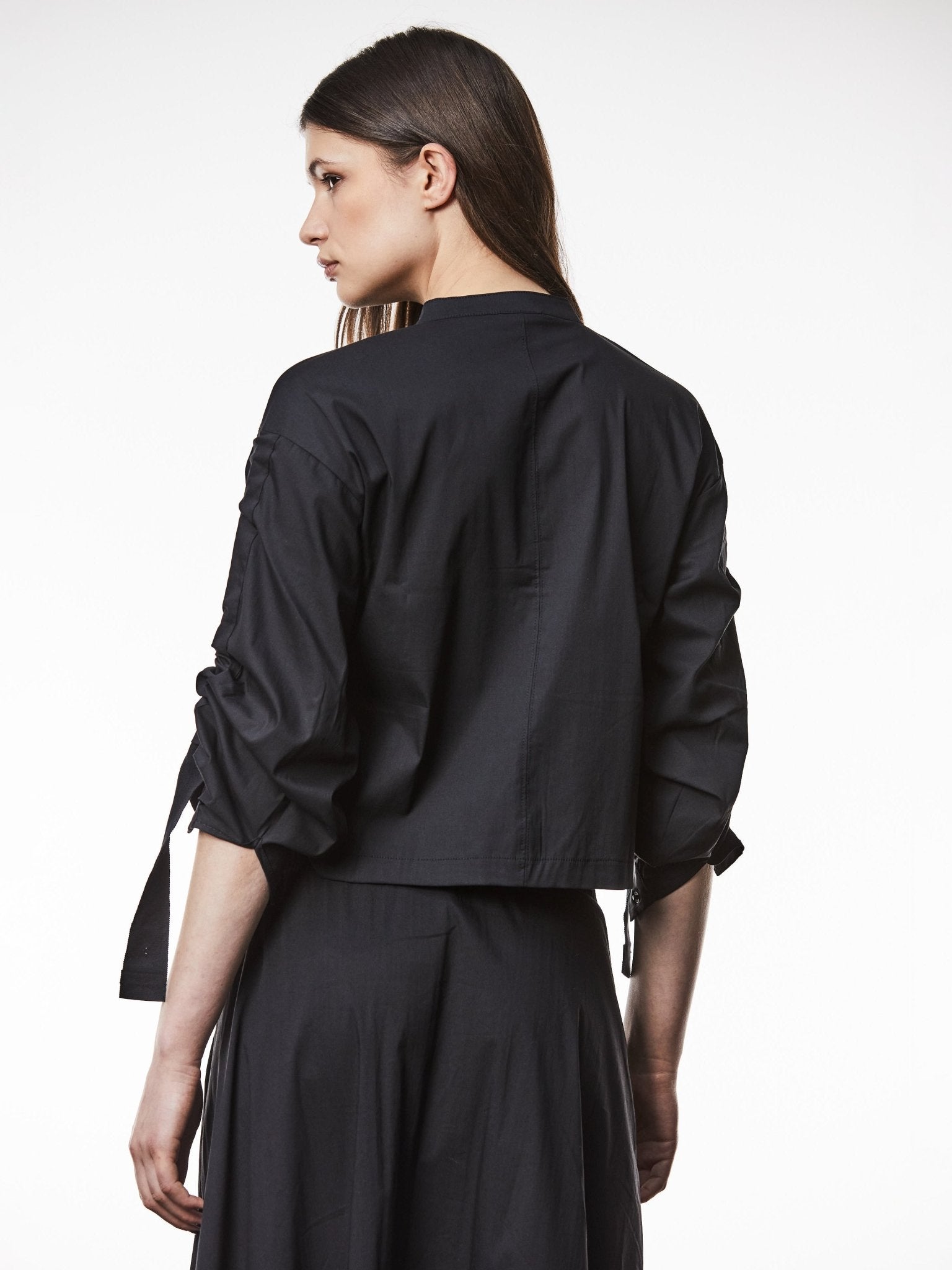 Stand - Up Collar Blouse - by THOM KROM