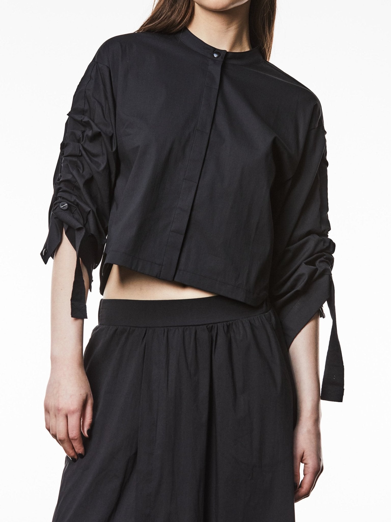 Stand - Up Collar Blouse - by THOM KROM