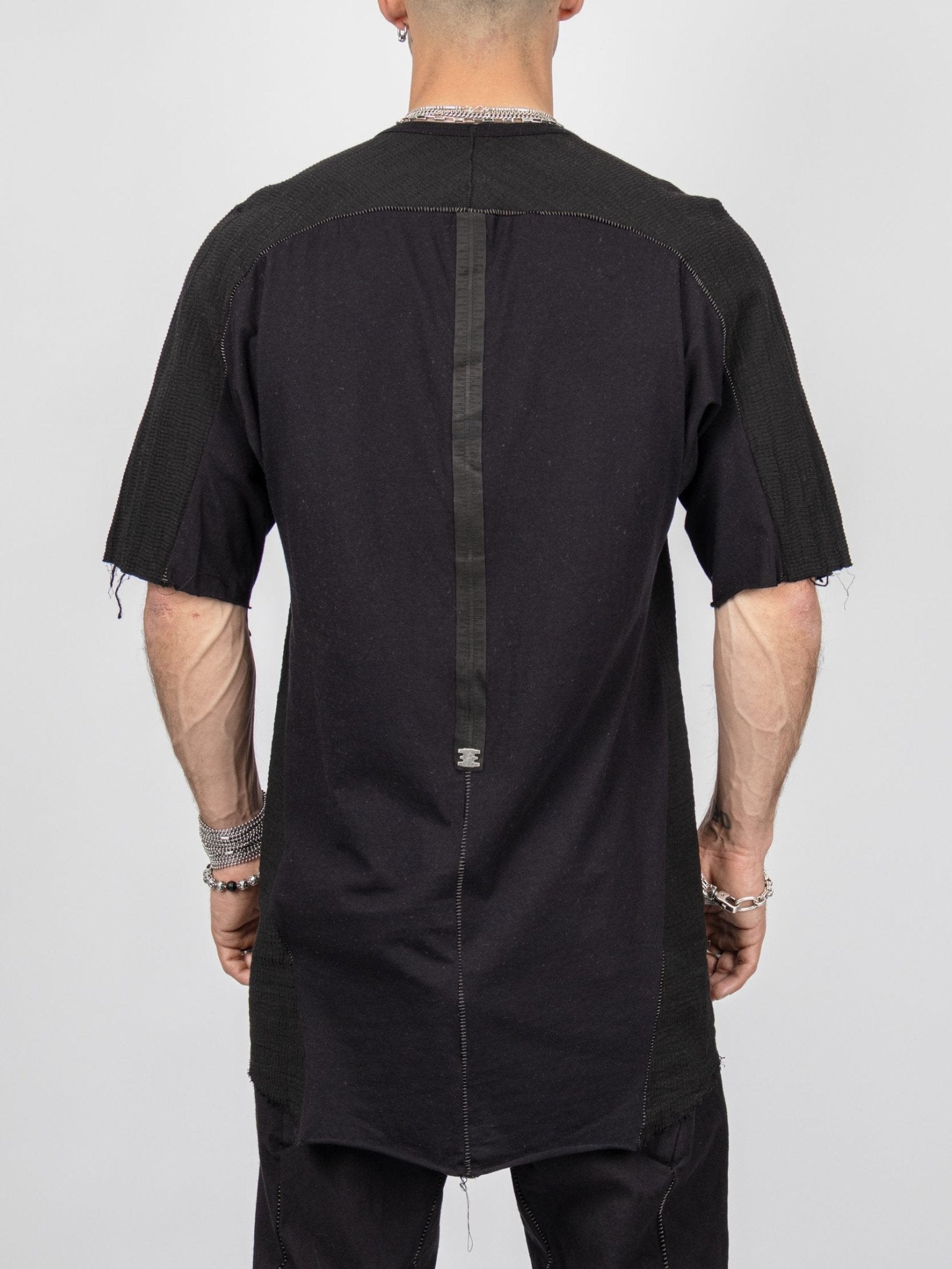 Staple 69 Micro Ondes Organic Cotton T-Shirt — Black - by Isaac Sellam