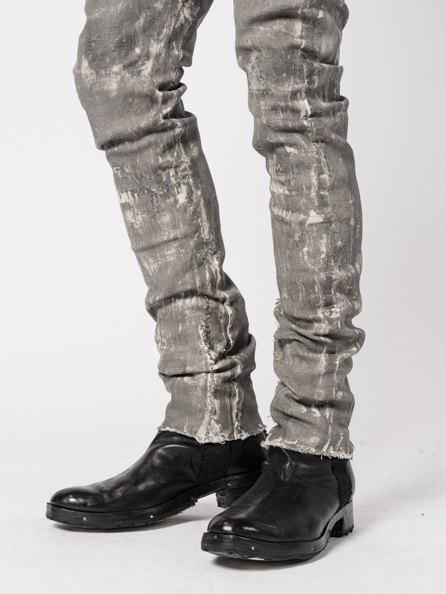 Stretch Cotton Pants with Wall Finish - by MD75