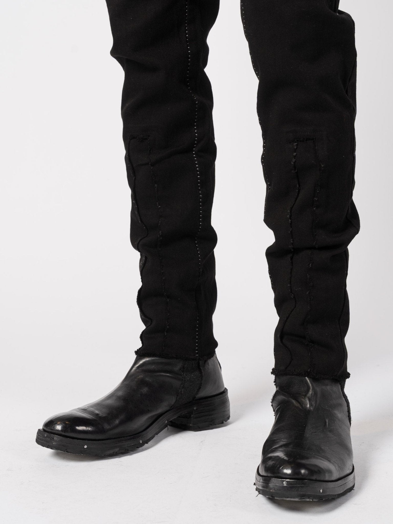 Stretch Cotton Stitched Pants - by MD75