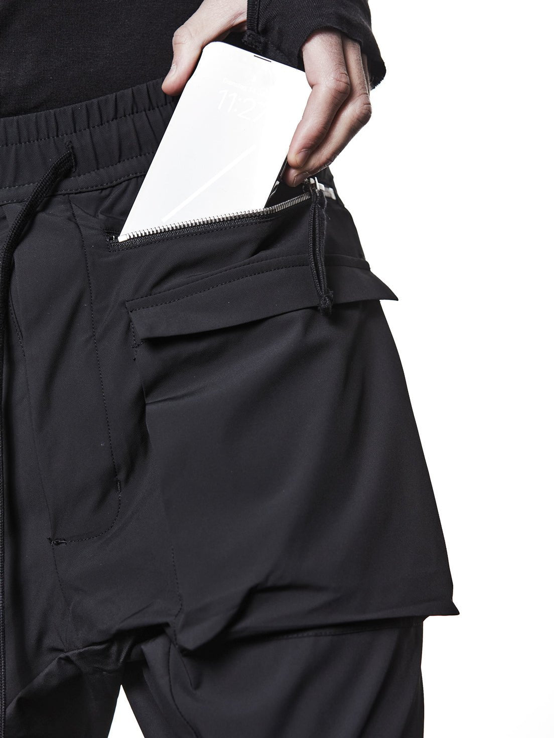 Stretch Woven Cargo Trousers - by THOM KROM