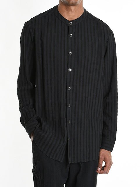 Striped Viscose Cotton Shirt - by LA HAINE INSIDE US