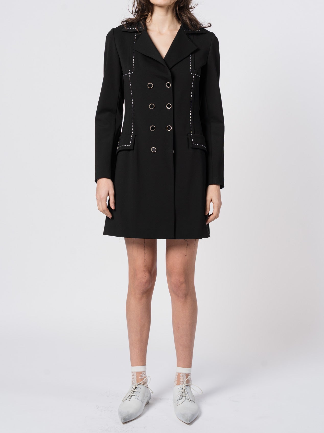 Structured Knee - Length Coat - by SHARONA SHARVIT