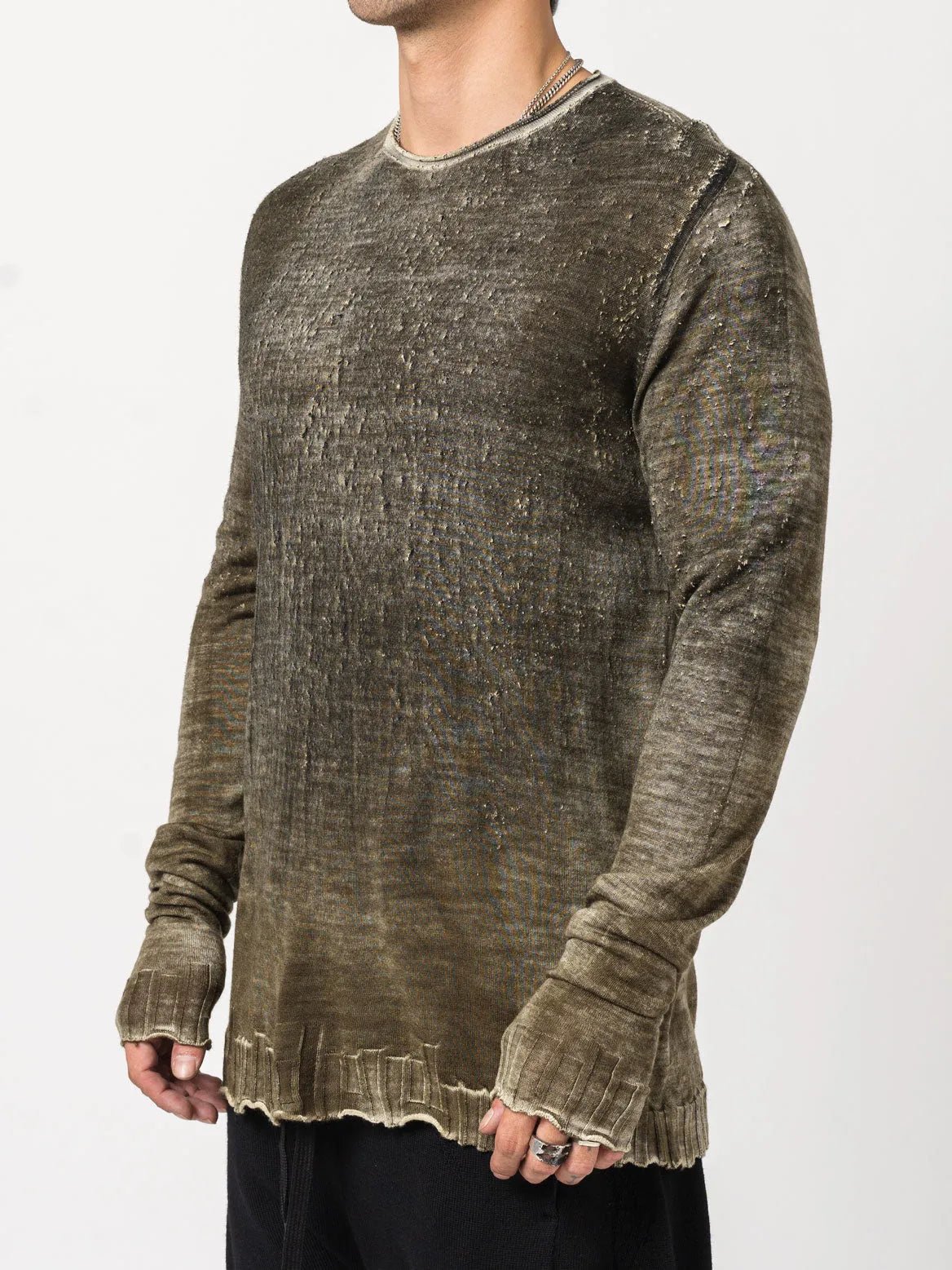 Sweater with Rubber Detail - by MD75