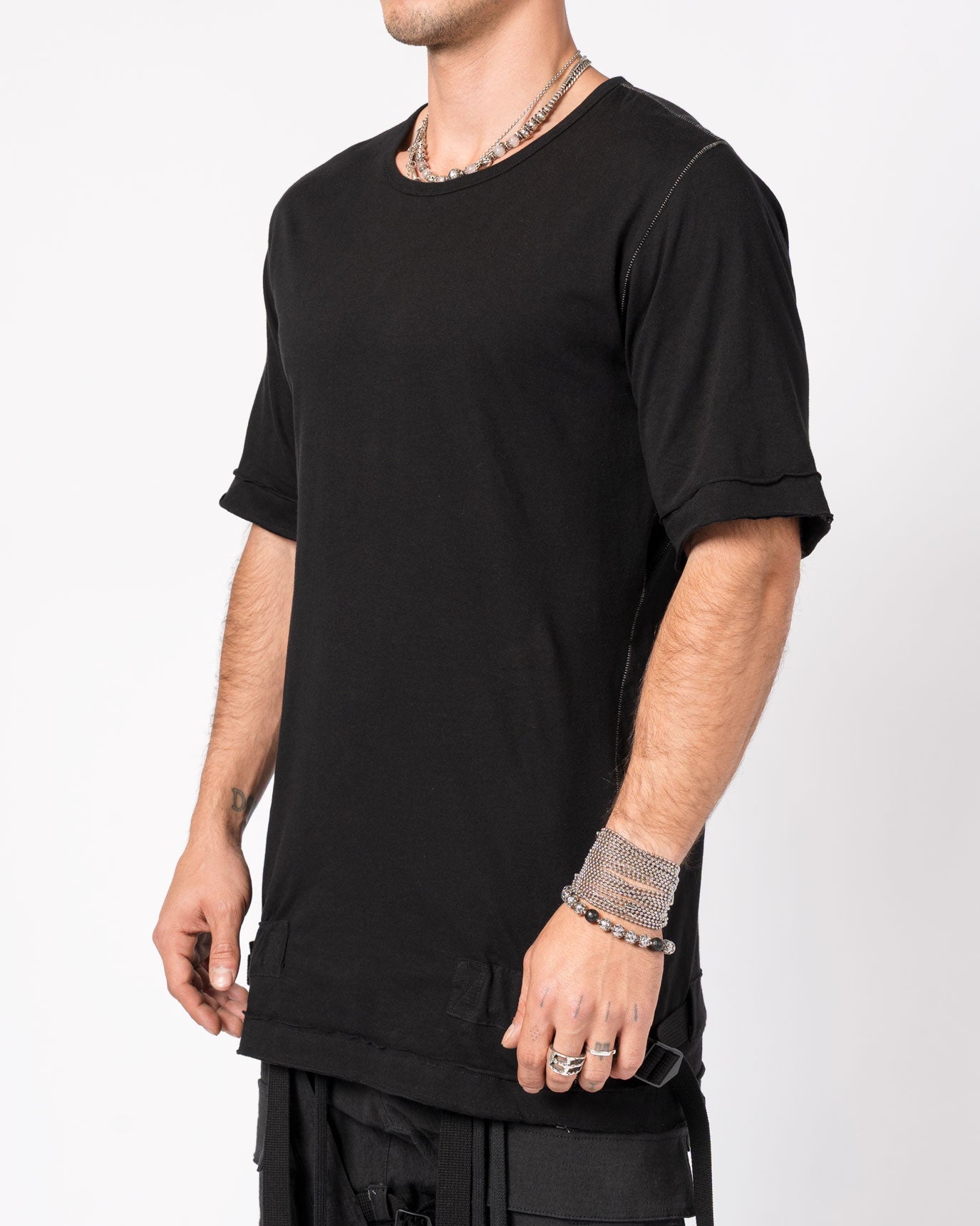 T-Shirt with Adjustable Side Buckles - by D.HYGEN