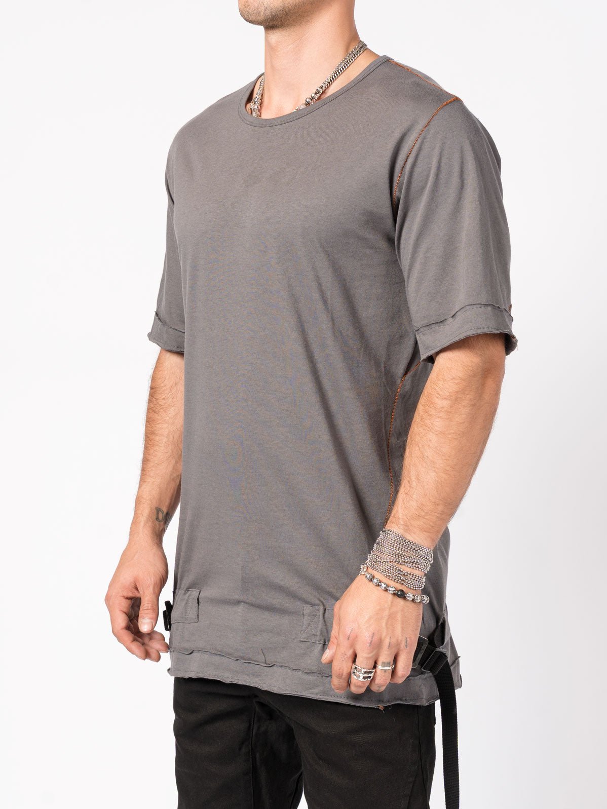 T-Shirt with Adjustable Side Buckles - by D.HYGEN