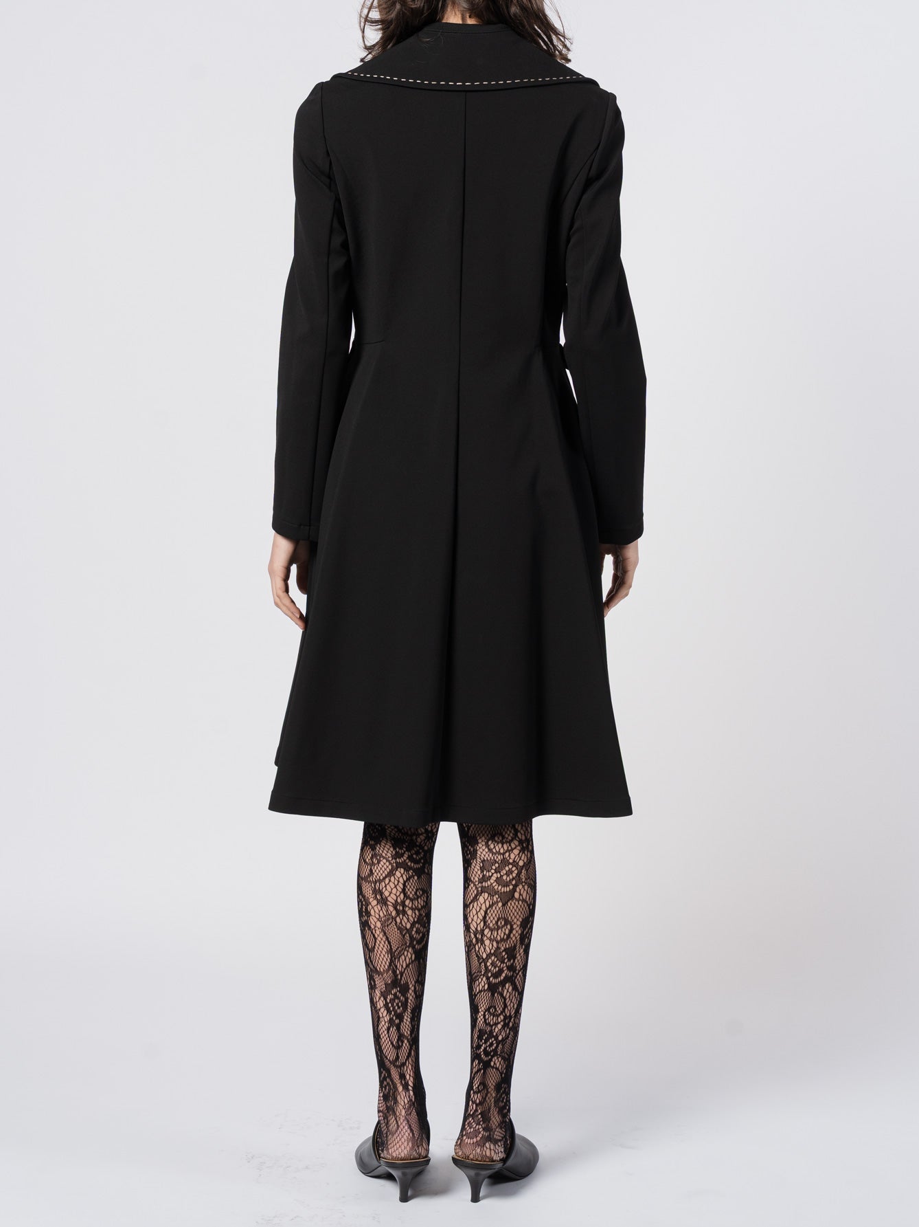 Tailored Double - Breasted Long Coat - by SHARONA SHARVIT