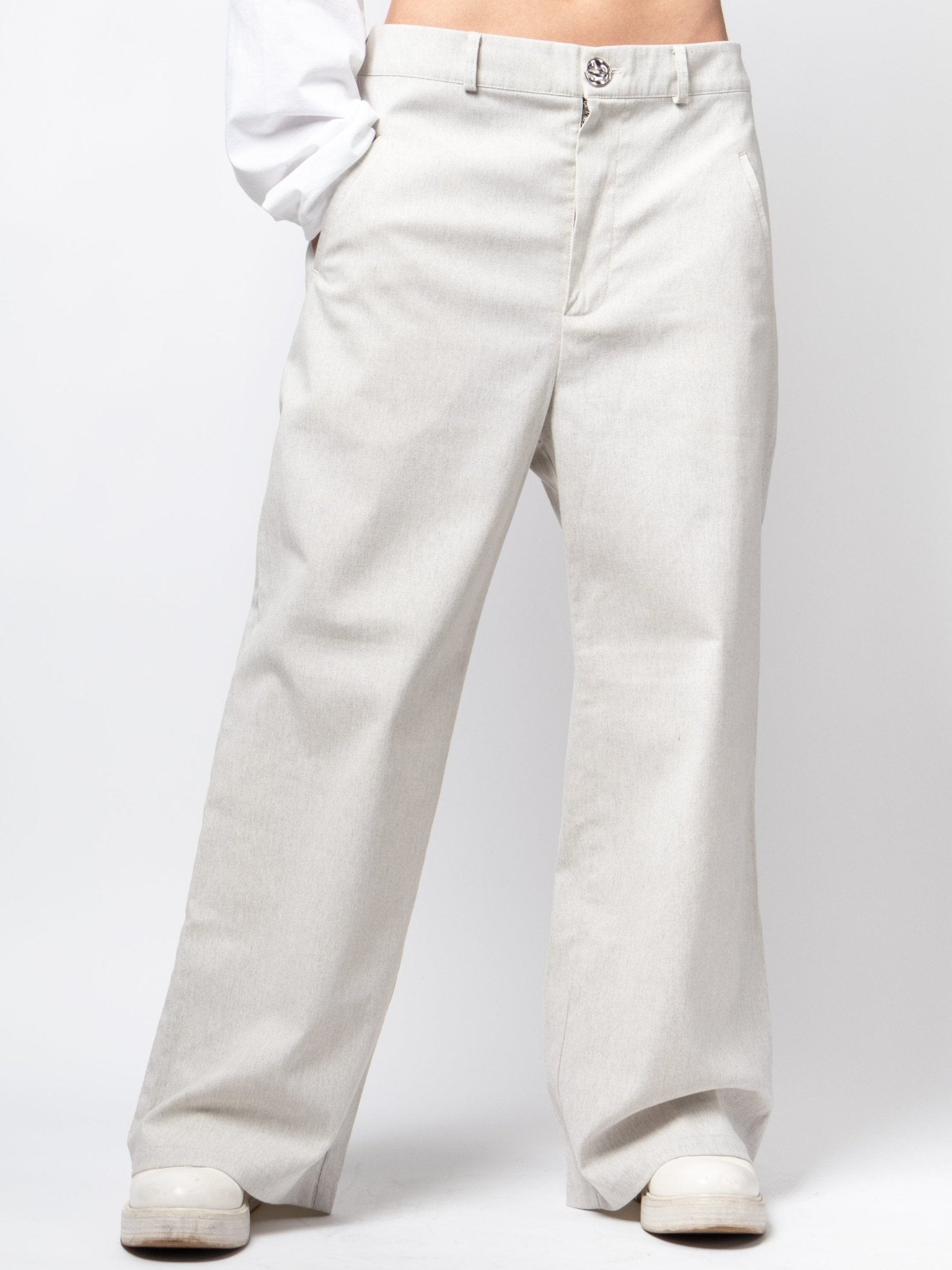 Tailored Wide - Leg Trousers - by VAGUE