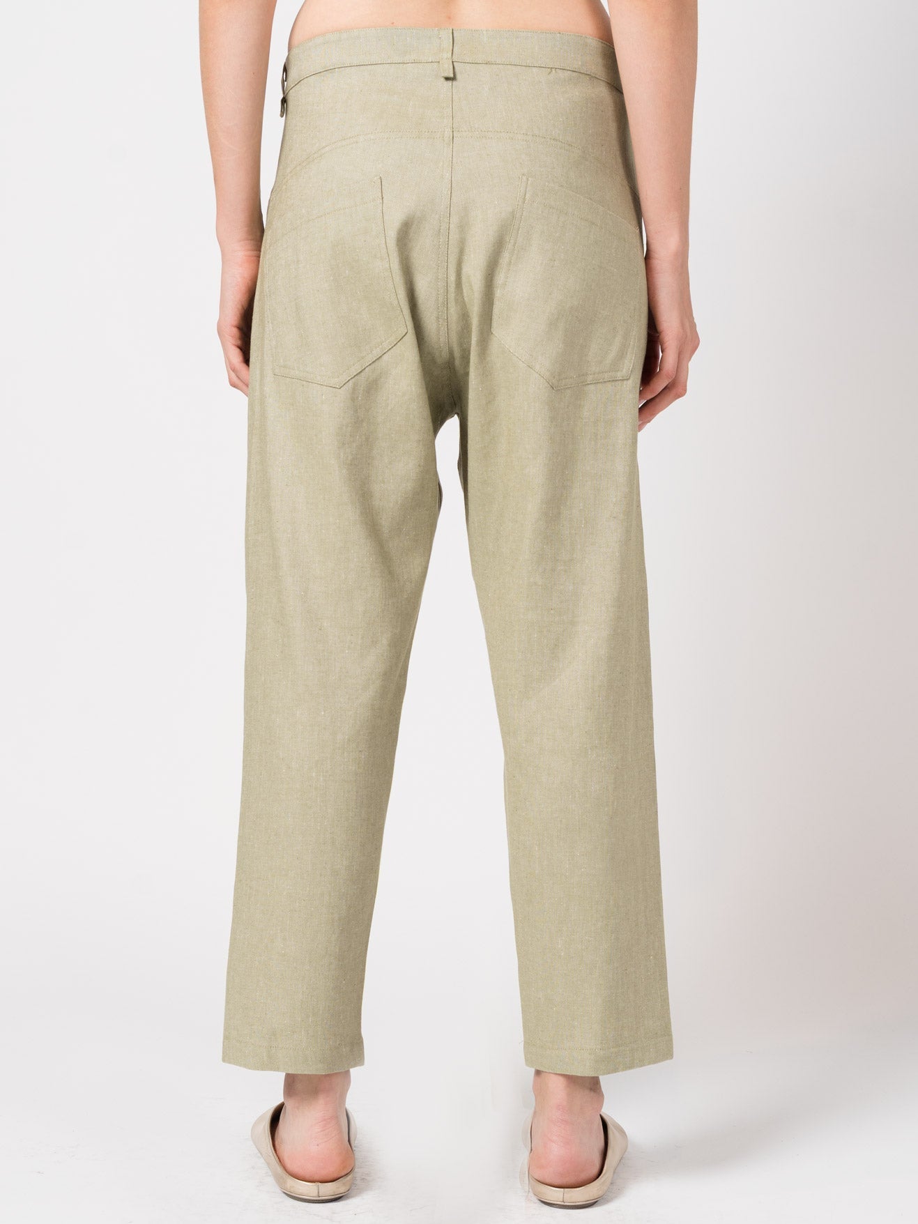 Tapered Linen - Blend Trousers - by NOSTRA SANTISSIMA
