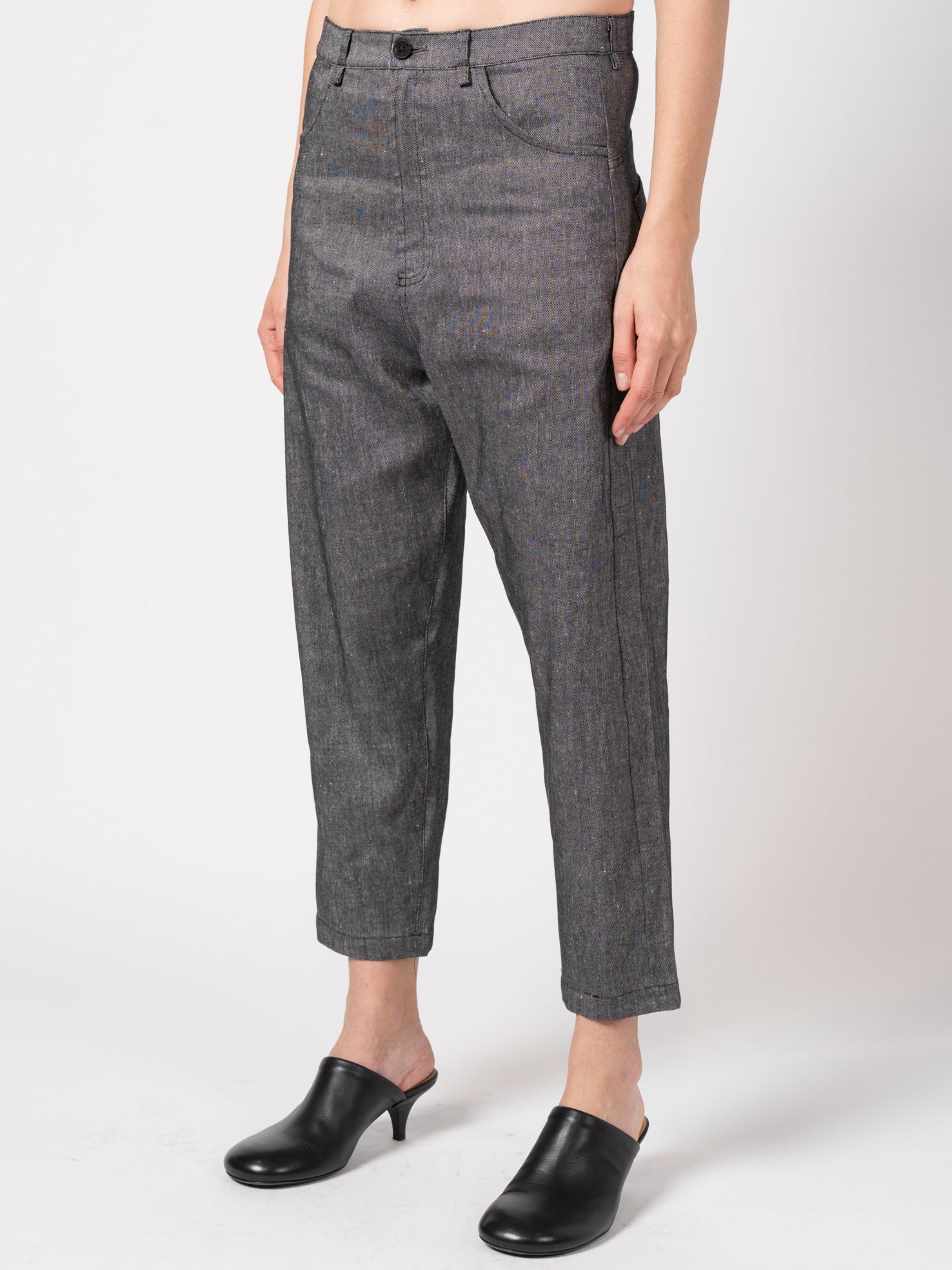 Tapered Linen - Blend Trousers - by NOSTRA SANTISSIMA
