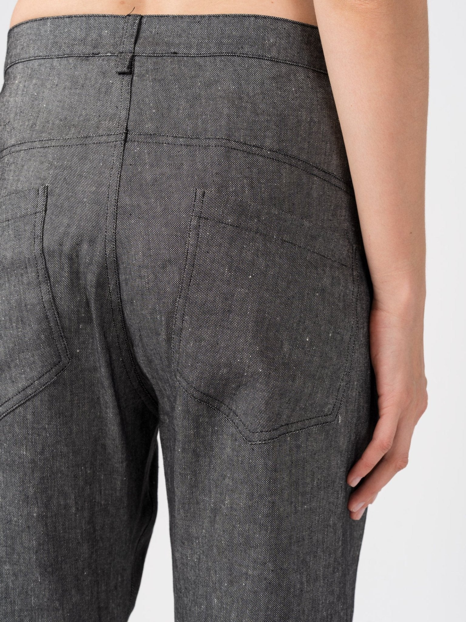 Tapered Linen - Blend Trousers - by NOSTRA SANTISSIMA