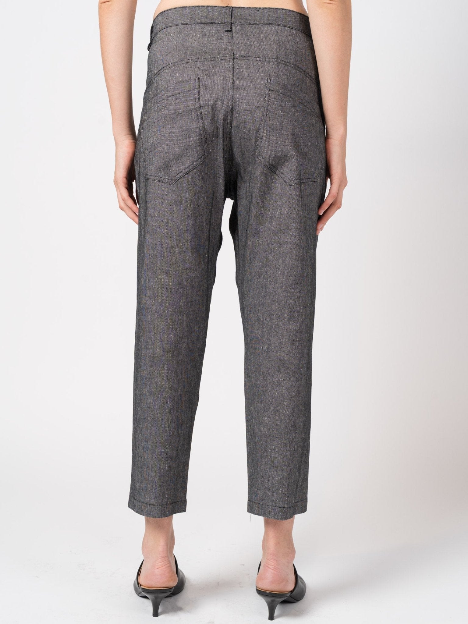 Tapered Linen - Blend Trousers - by NOSTRA SANTISSIMA