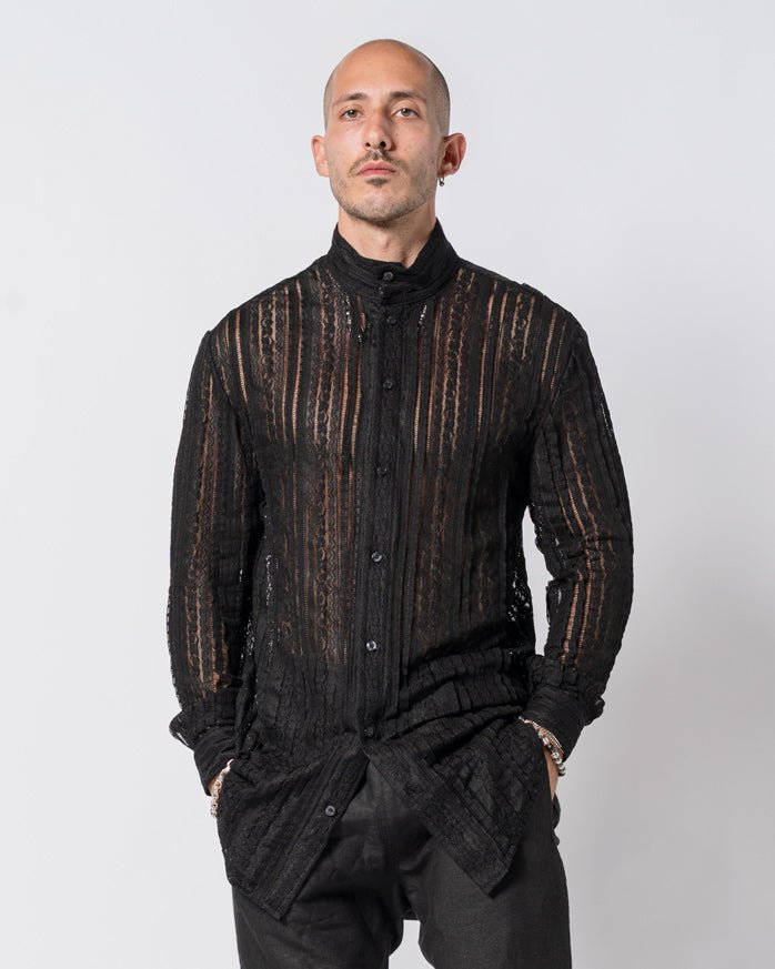 Textured Lace Shirt - by NOSTRA SANTISSIMA