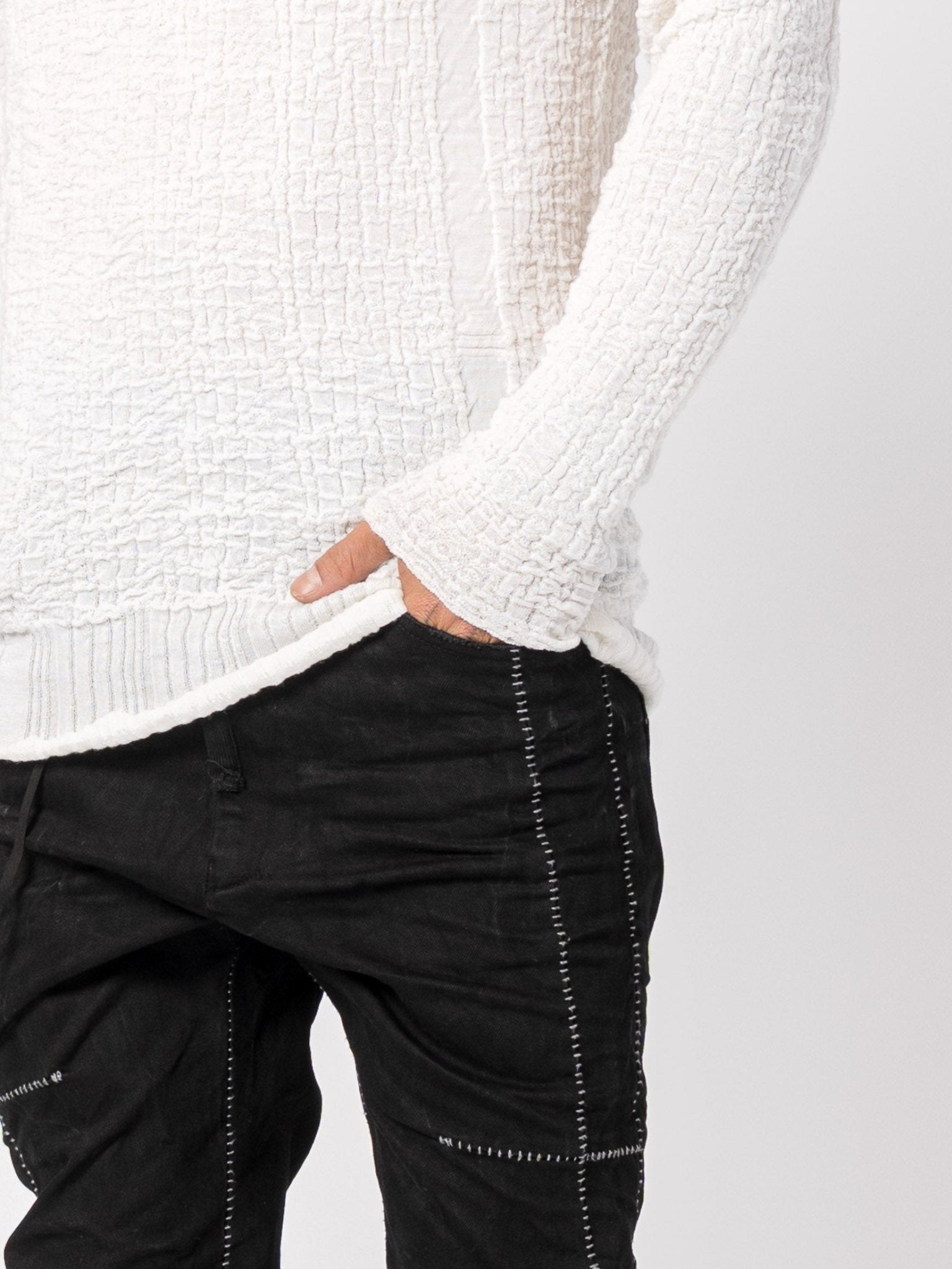 Textured Mixed - Fabric Knit - by MD75