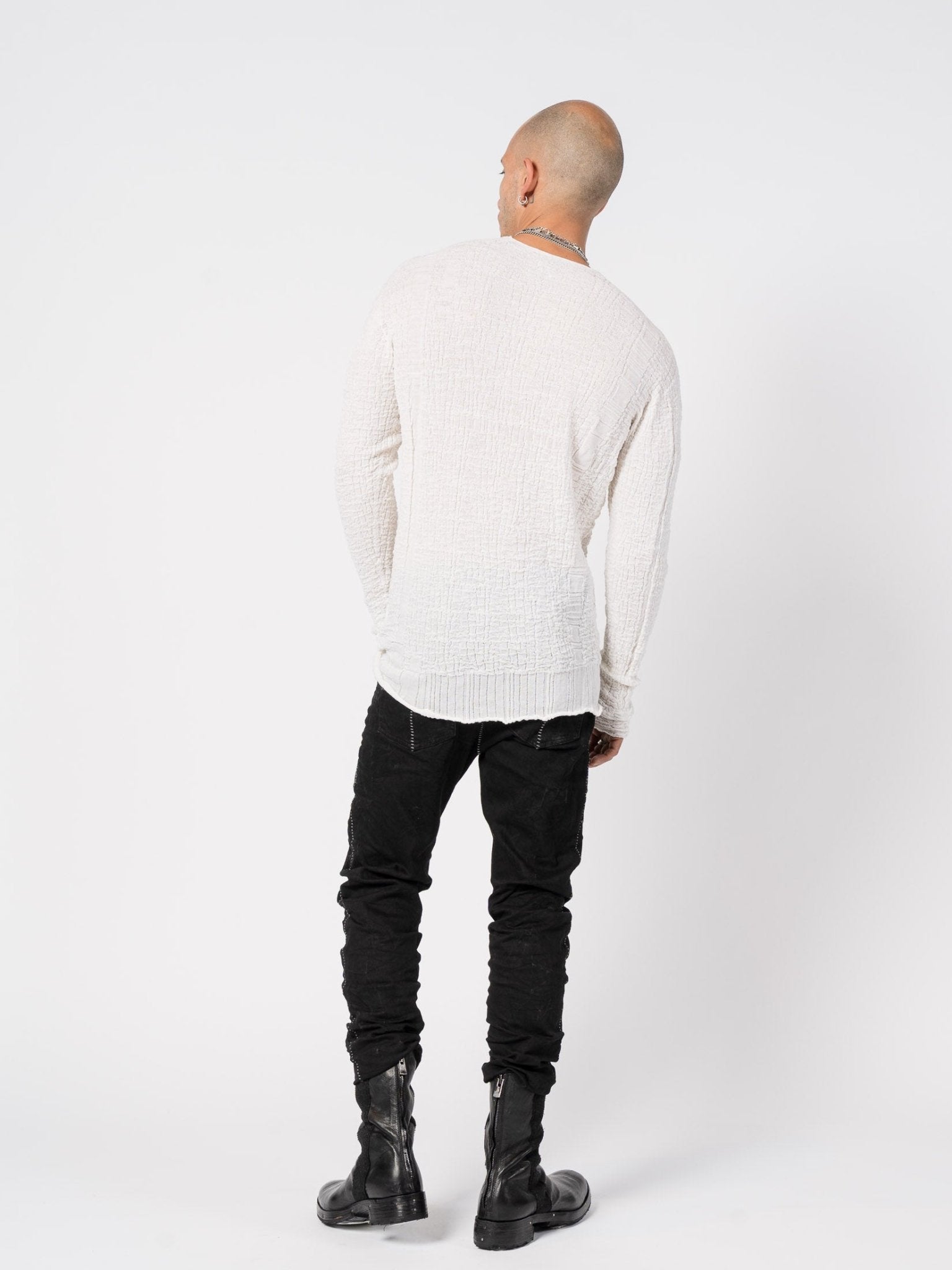 Textured Mixed - Fabric Knit - by MD75