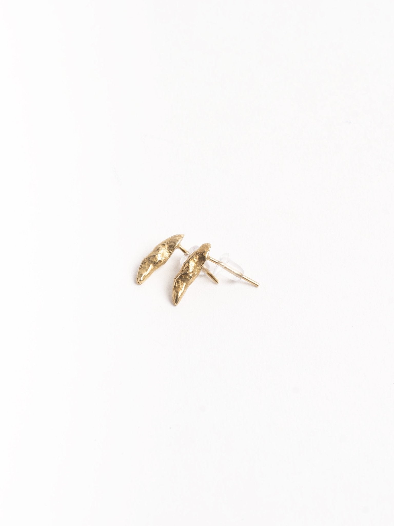Textured Oval Stud Earrings - by MAYA NOACH