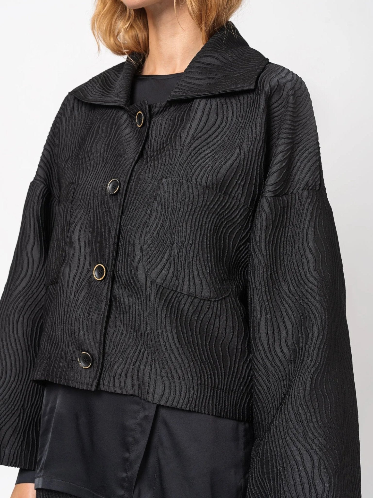 Textured Short Jacket - by NOSTRA SANTISSIMA