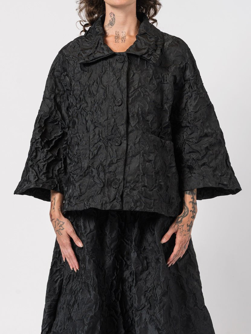 Textured Short Jacket - by NOSTRA SANTISSIMA
