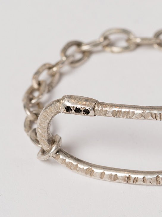 Textured Silver Bracelet - by CEDAR