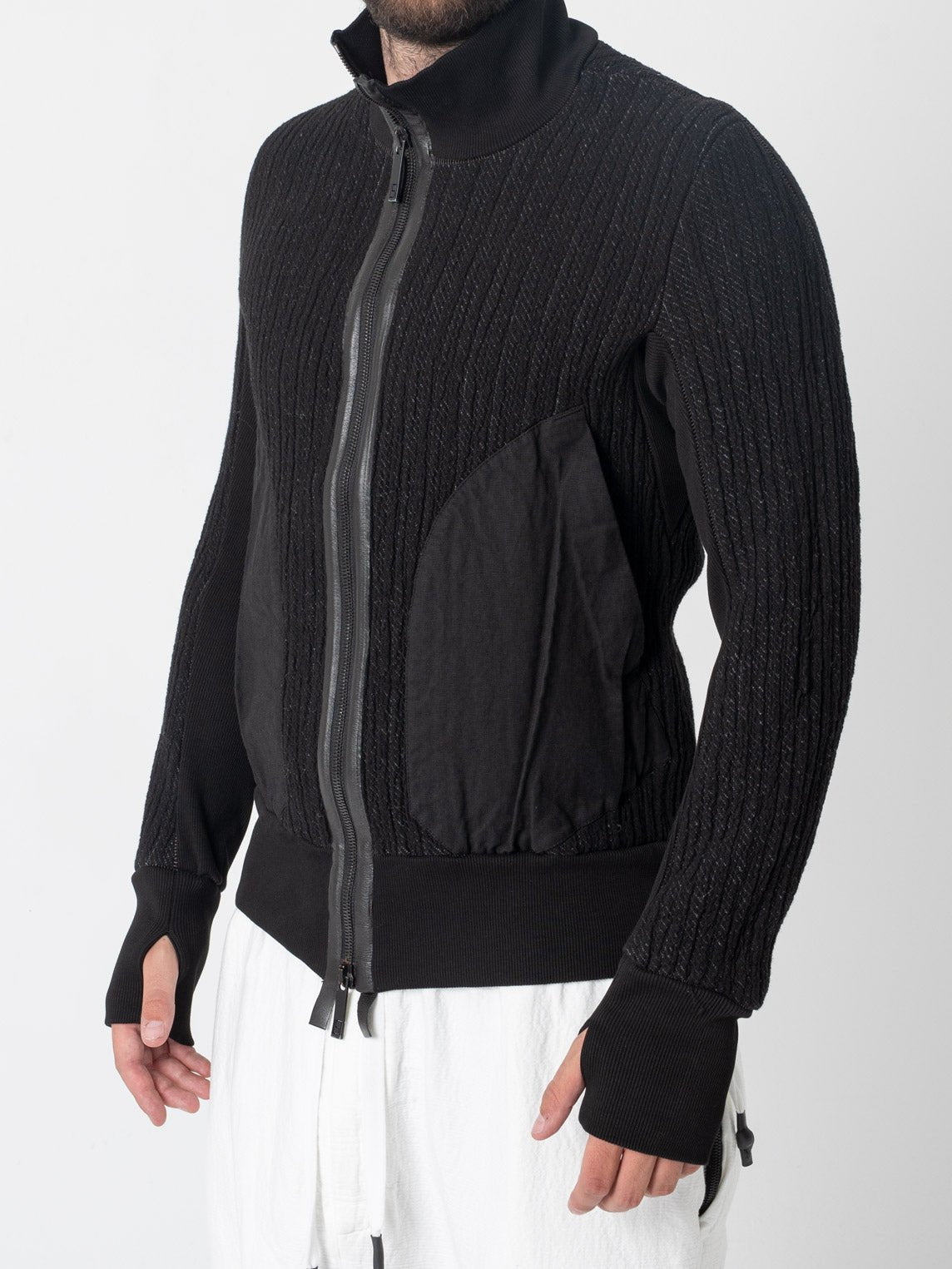 Textured Zip Jacket - by ISAAC SELLAM