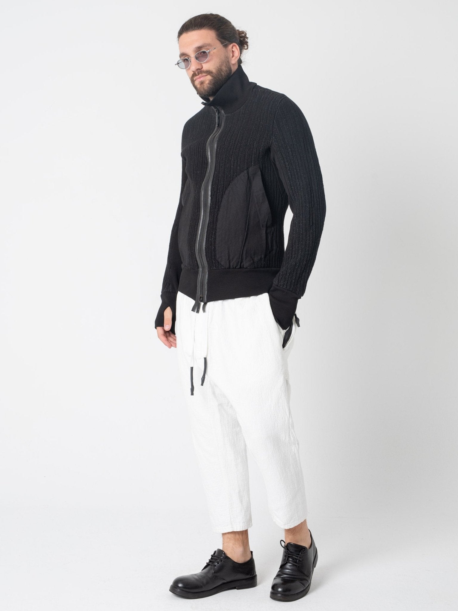 Textured Zip Jacket - by ISAAC SELLAM