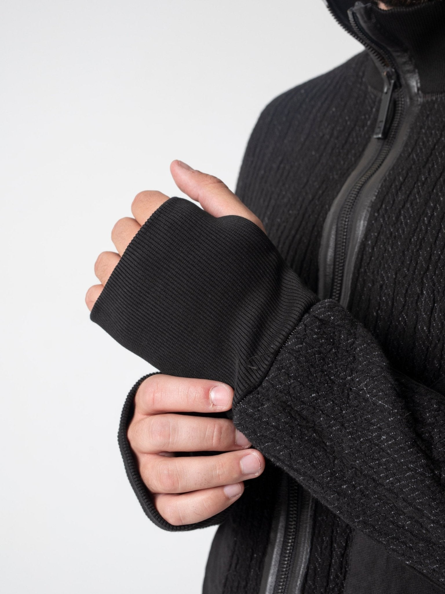 Textured Zip Jacket - by ISAAC SELLAM