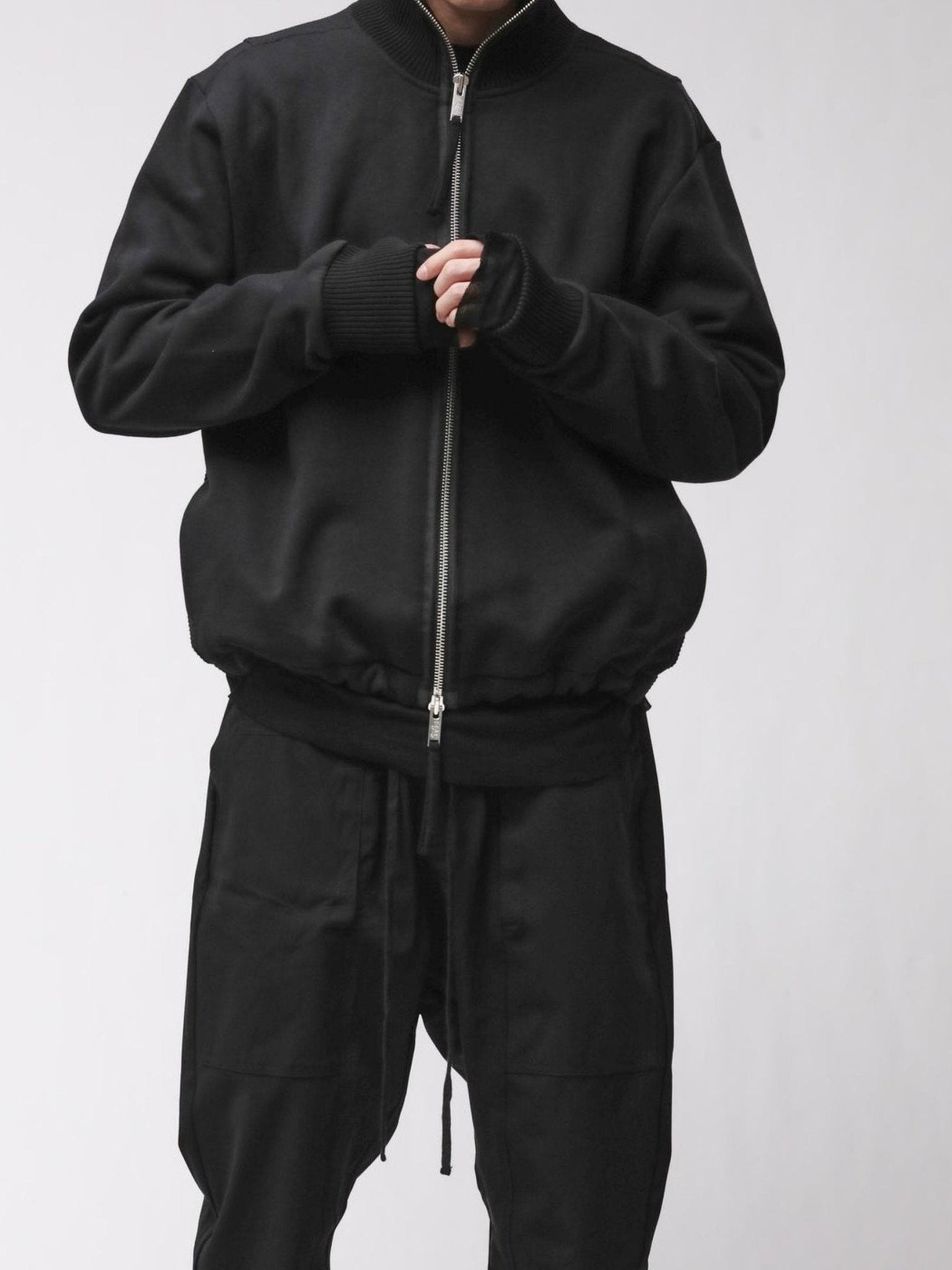 Thom Krom High-Neck Jacket M SJ 707 Black - by THOM KROM