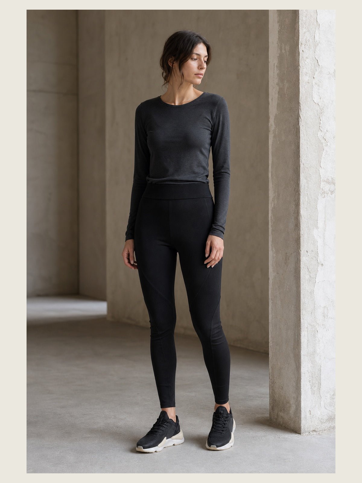 Thom Krom High-Rise Paneled Leggings Black - by THOM KROM