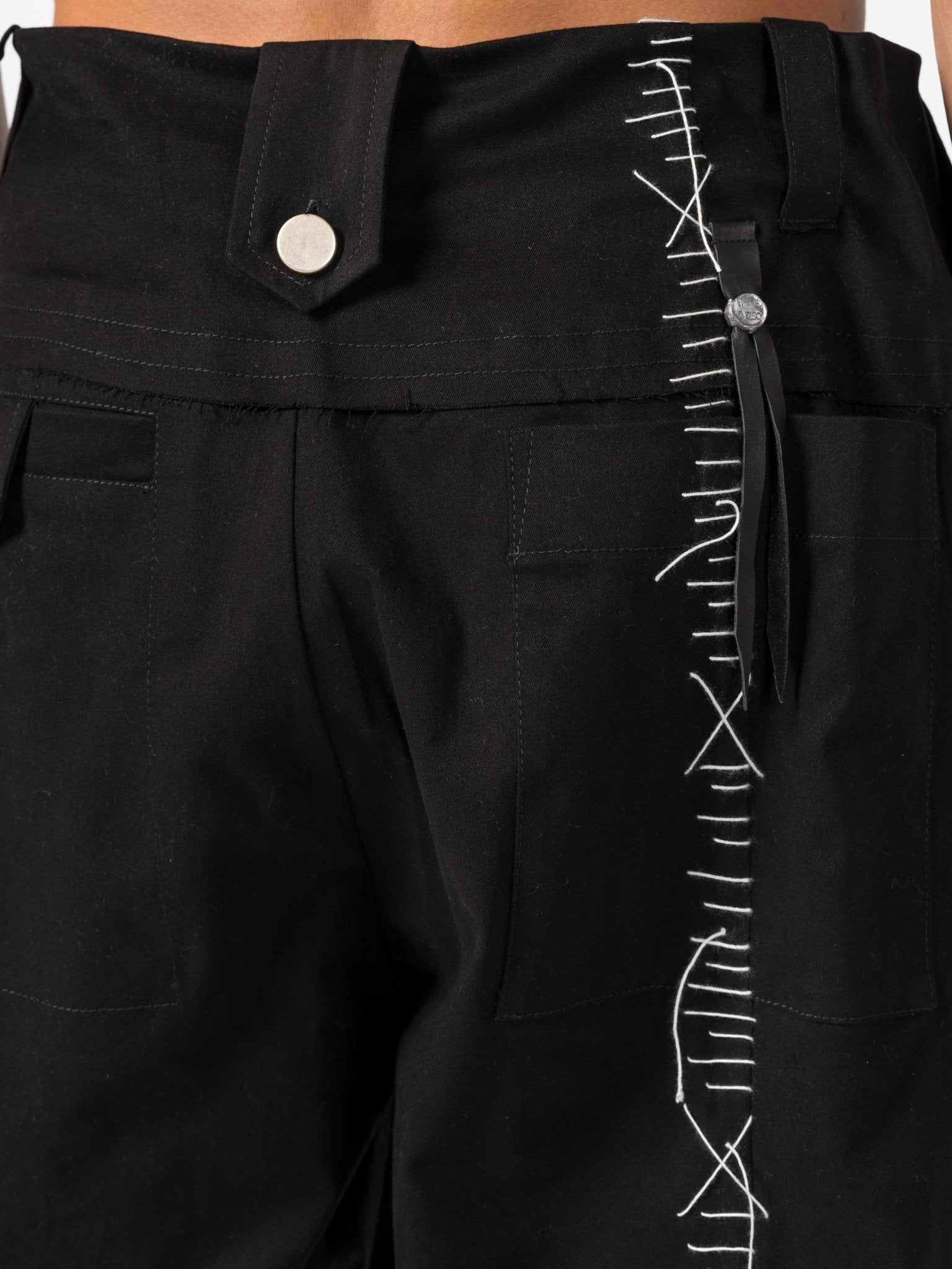 Trousers with Hand - Stitched Detailing - by 139DEC