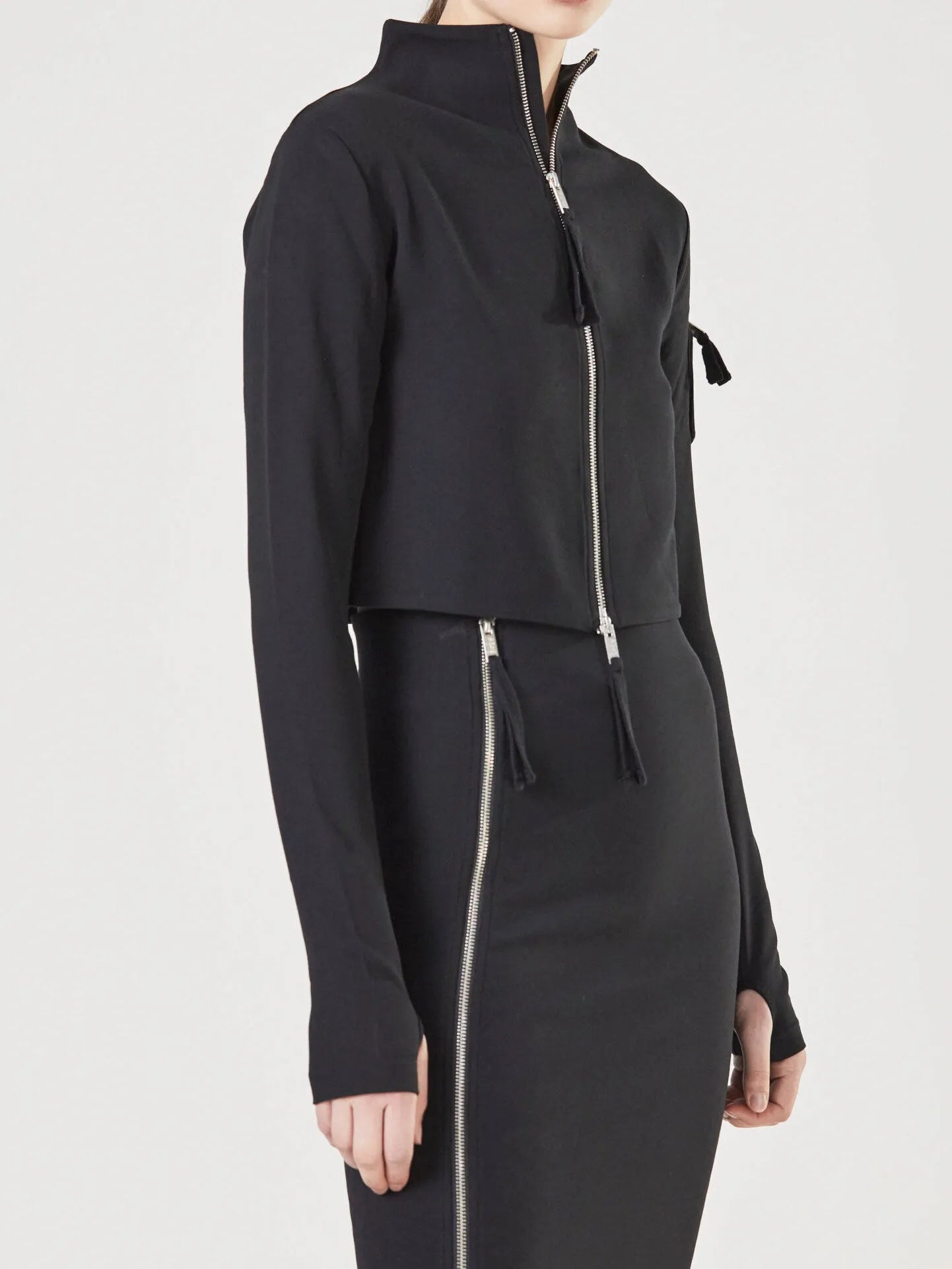 Turtle neck shirt jacket - by THOM KROM
