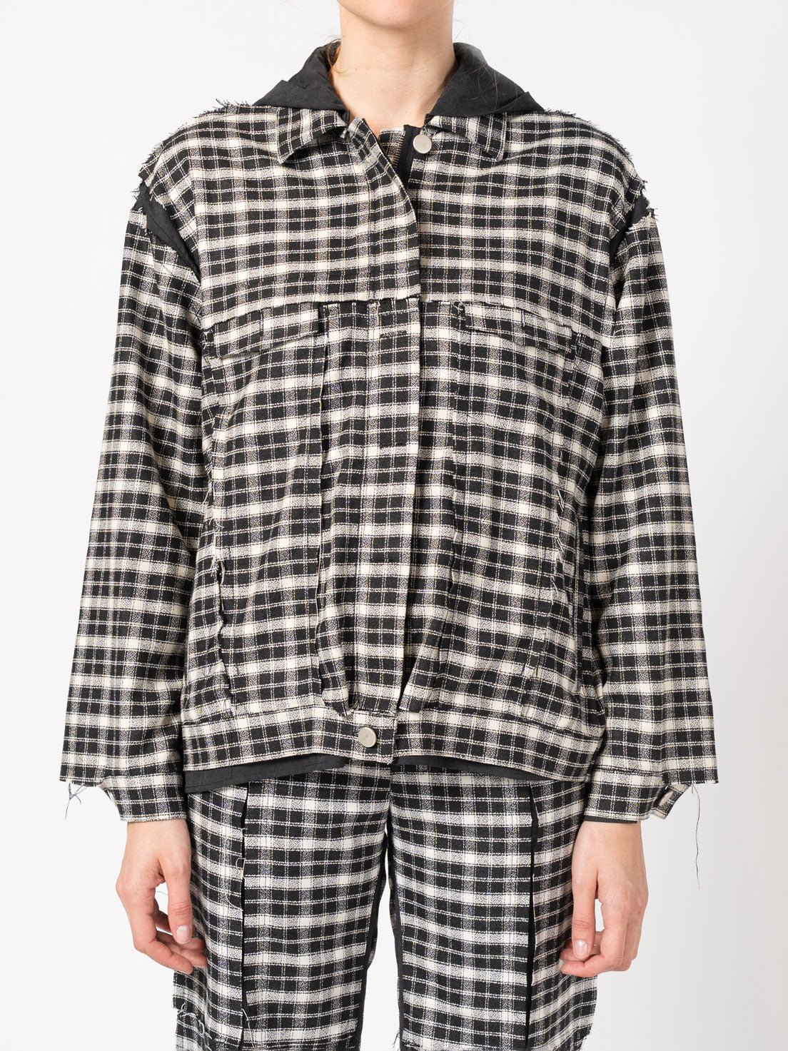 Two - Layer Cotton Jacket with Hood - by 139DEC