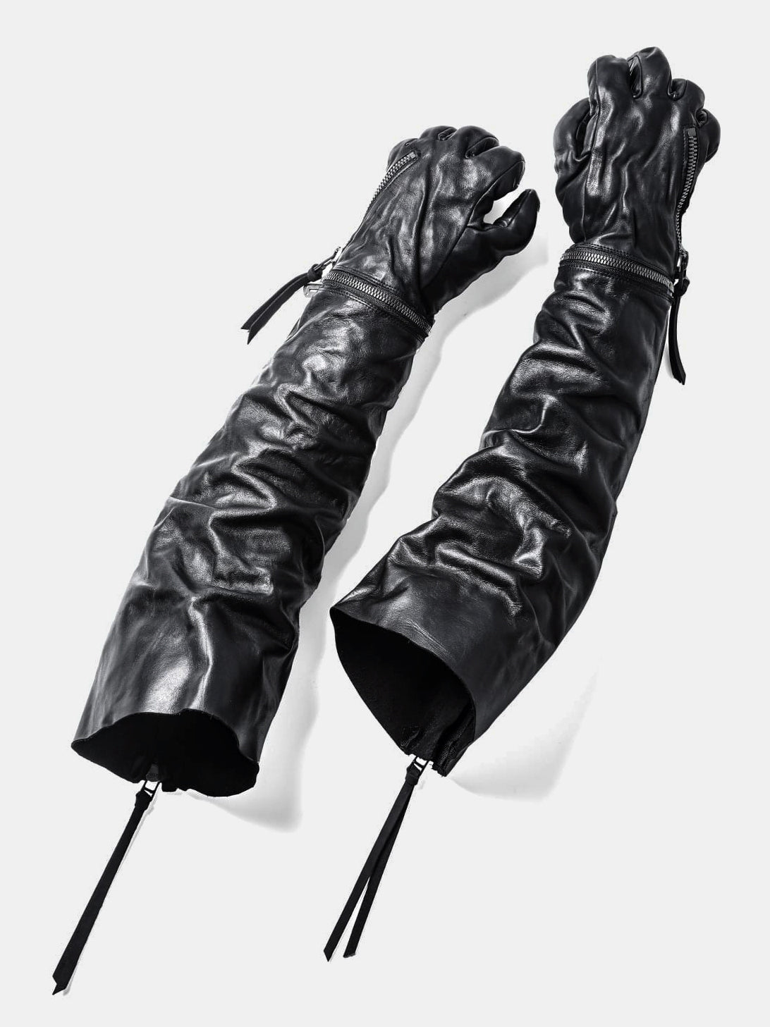 Horse Leather Long Gloves