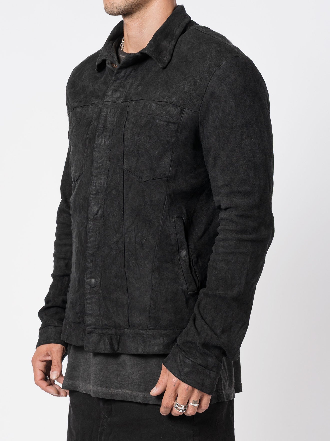 Giorgio Brato Reverse Leather Jacket | INN7