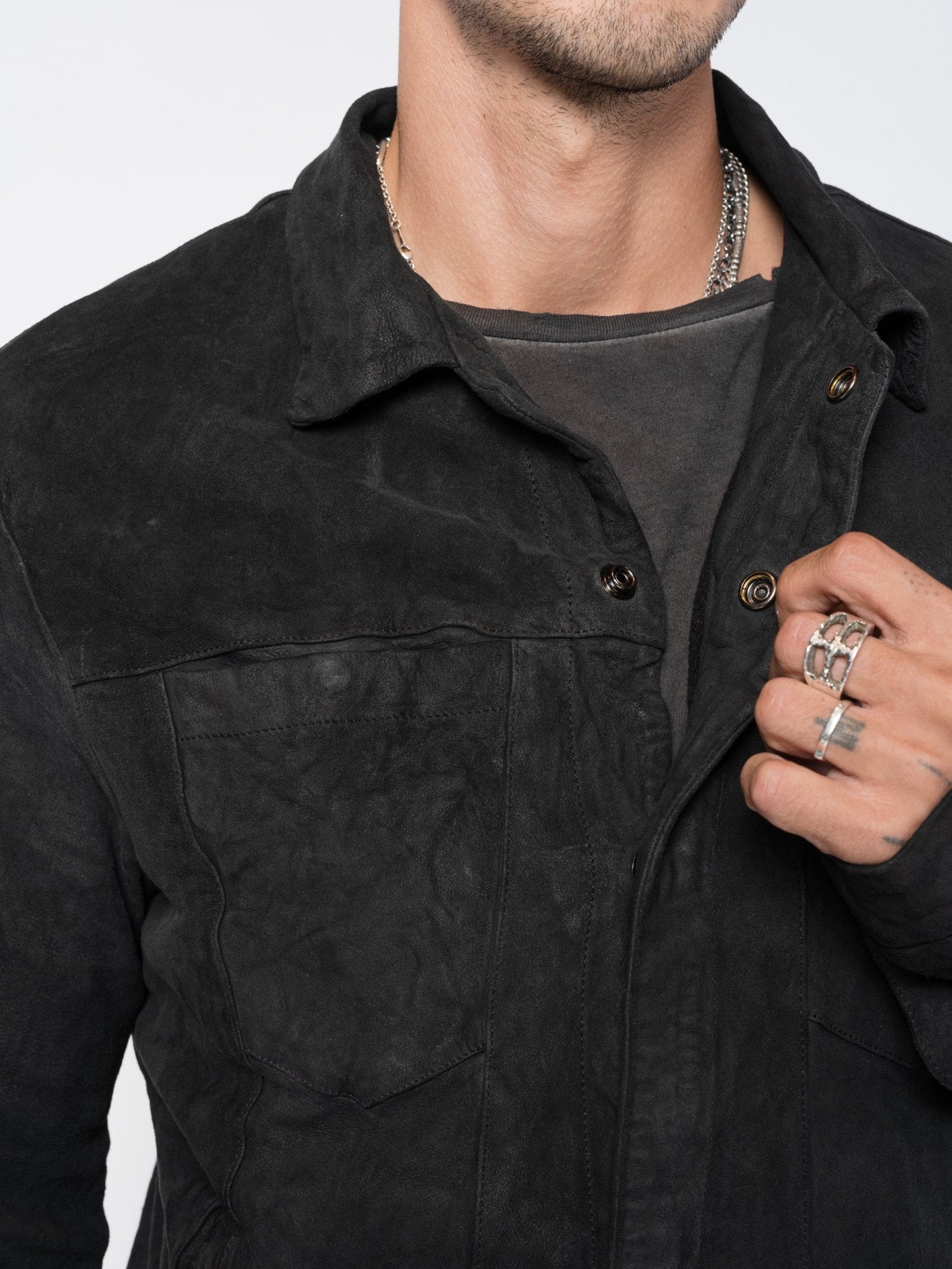 Giorgio Brato Reverse Leather Jacket | INN7 Giorgio Brato Reverse Leather Jacket | INN7