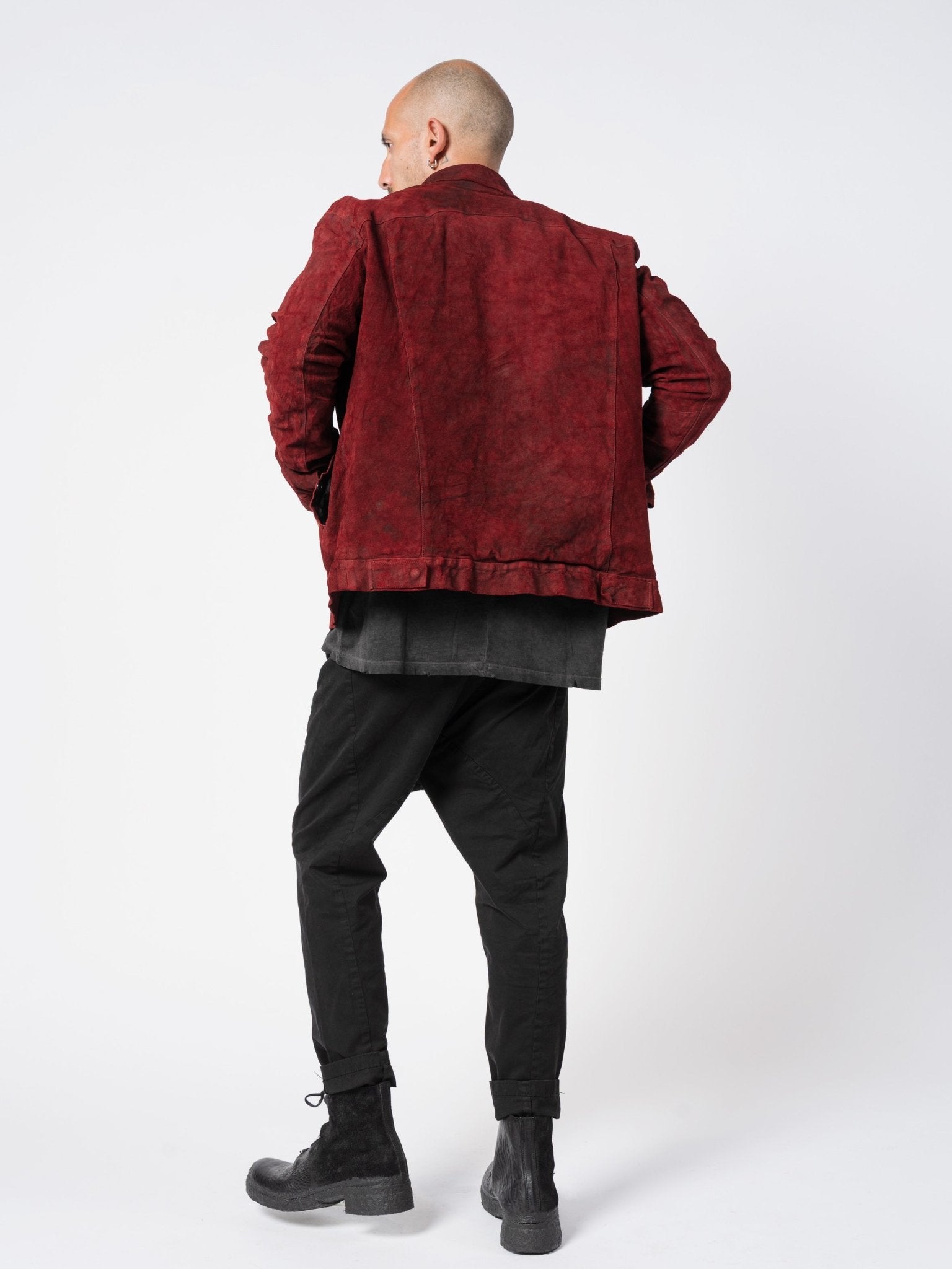 Giorgio Brato Garnet Reverse Leather Jacket | INN7
