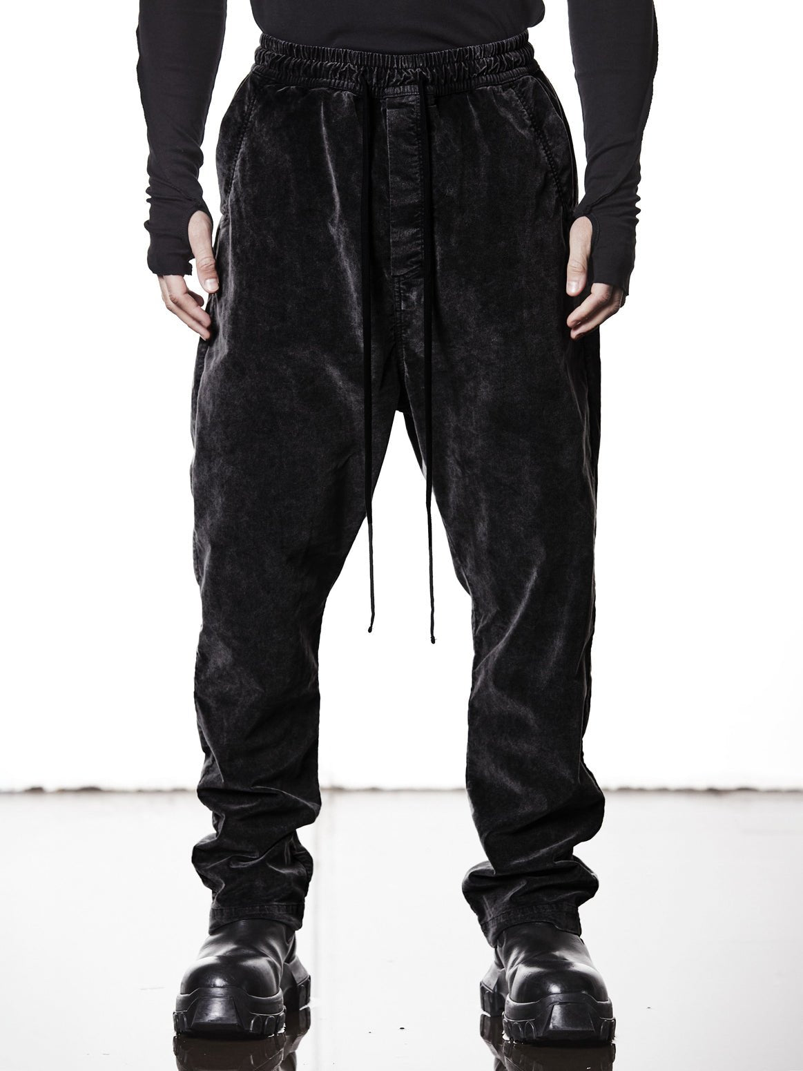 Velvet Cotton - Blend Trousers - by THOM KROM
