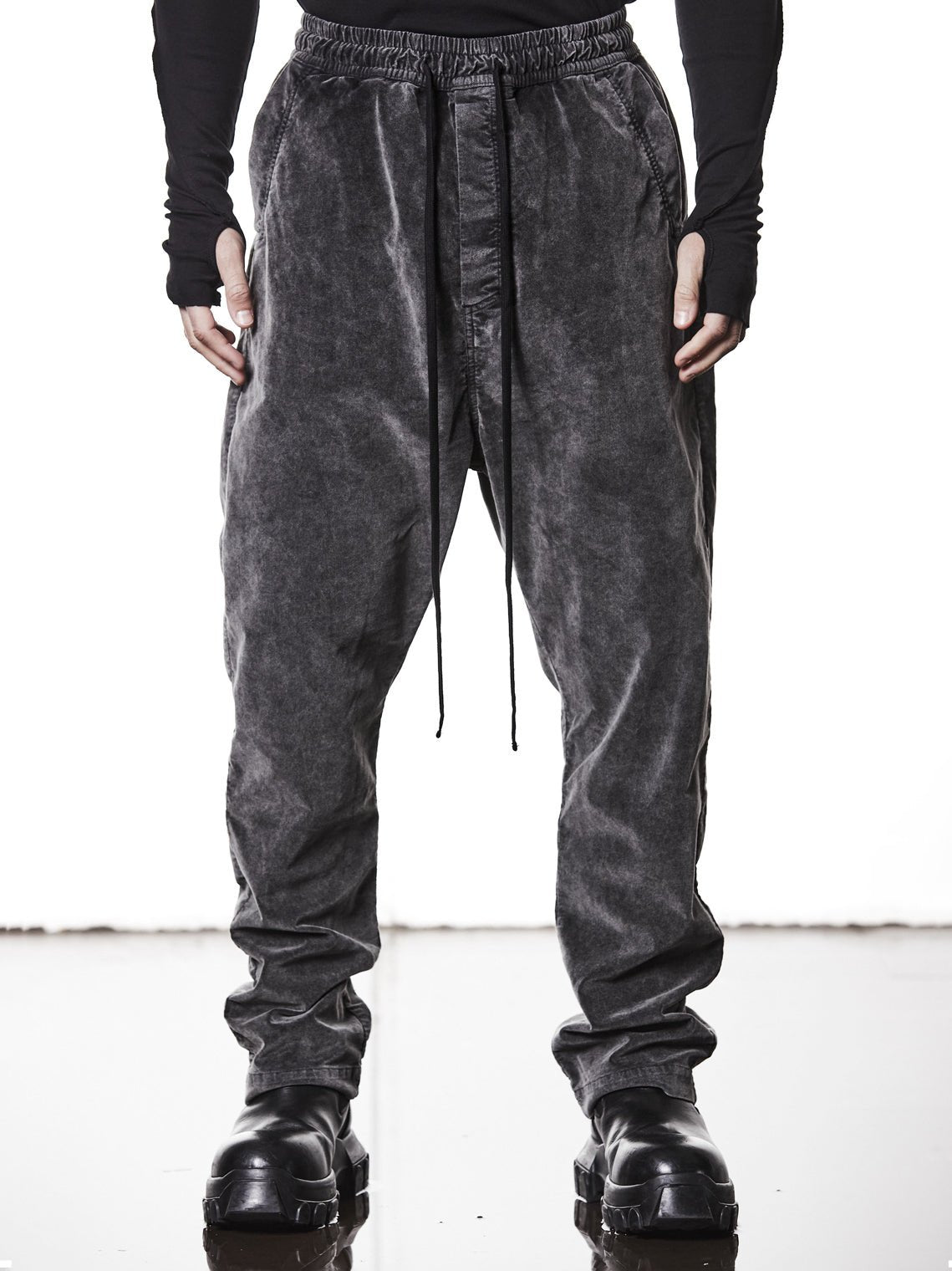 Velvet Cotton - Blend Trousers - by THOM KROM
